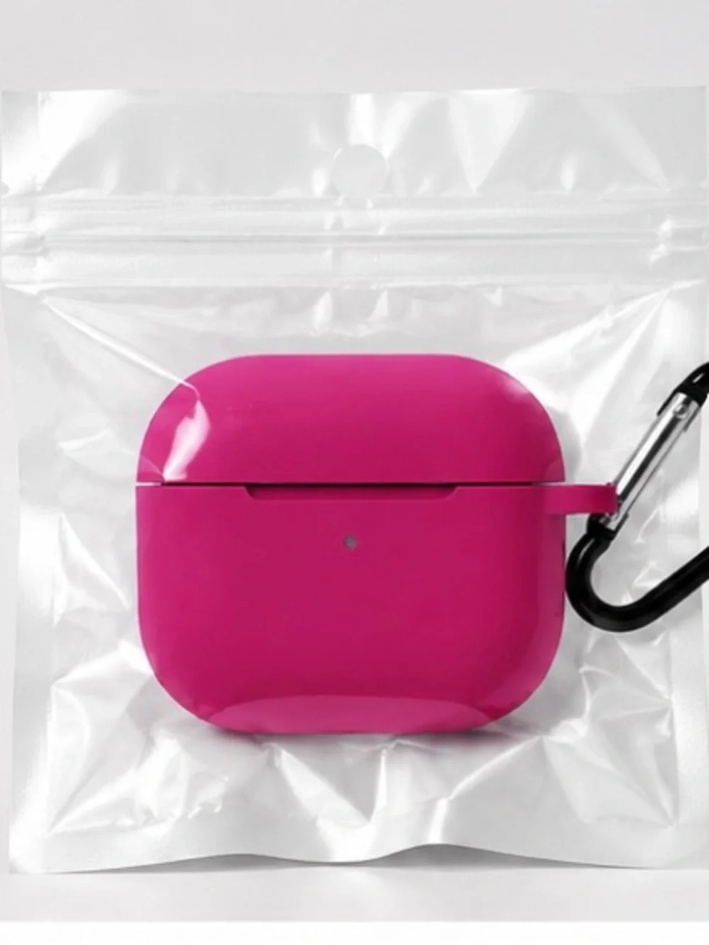 Hot Pink- Silicone AirPods Pro Case with Carabiner